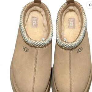 UGG Women's Slip-On Suede Shearling Lined Slippers in Chestnut